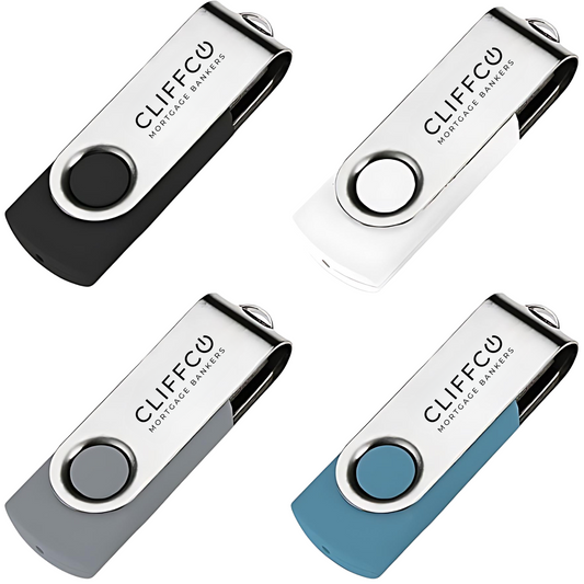 Cliffco Swing USB Drive - 512MB (100 pcs)